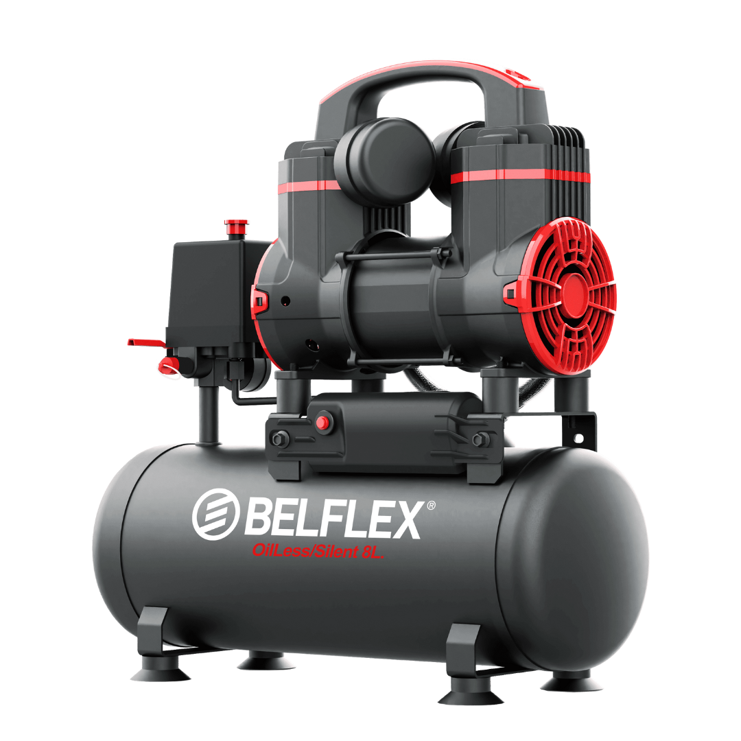 Compressor silencioso 8L isento de óleo BELFLEX