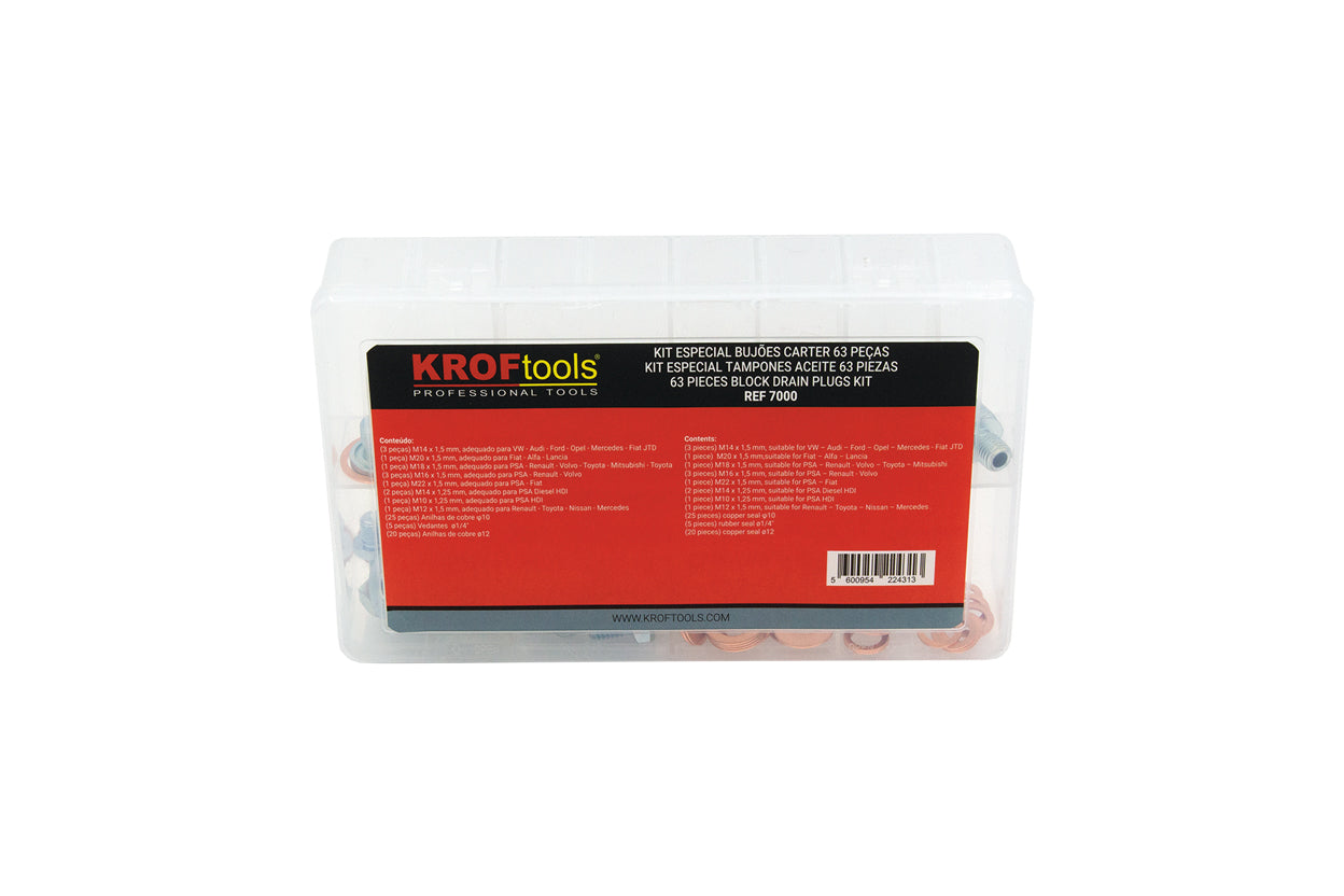 Kit especial bujões carter 63PCS