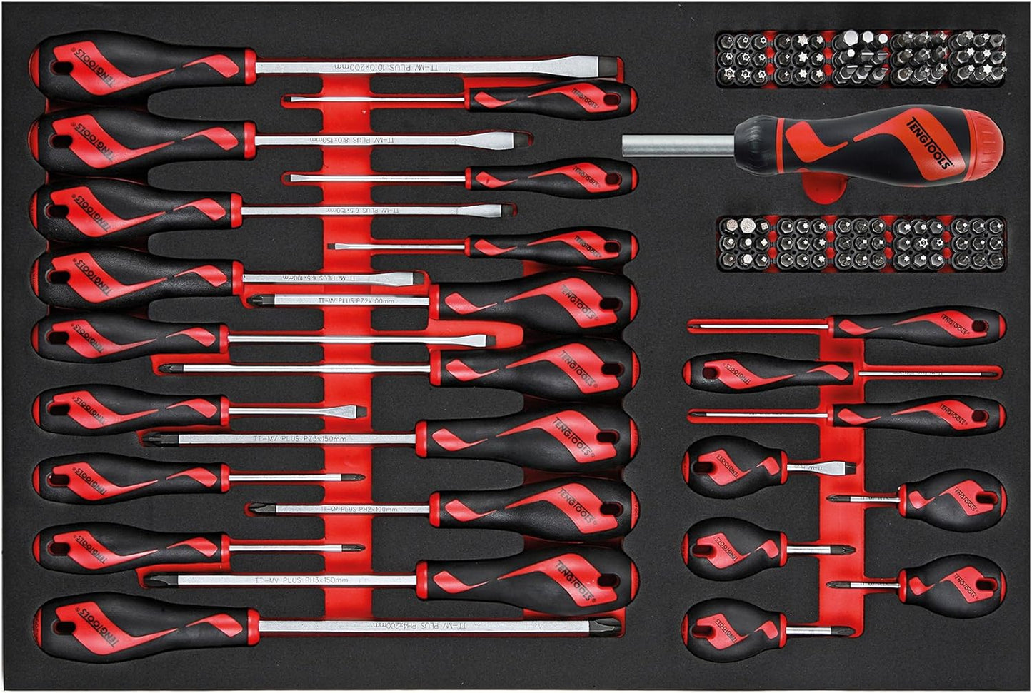 Kit ferramenta carro + baú EVA 530 PEÇAS TENGTOOLS