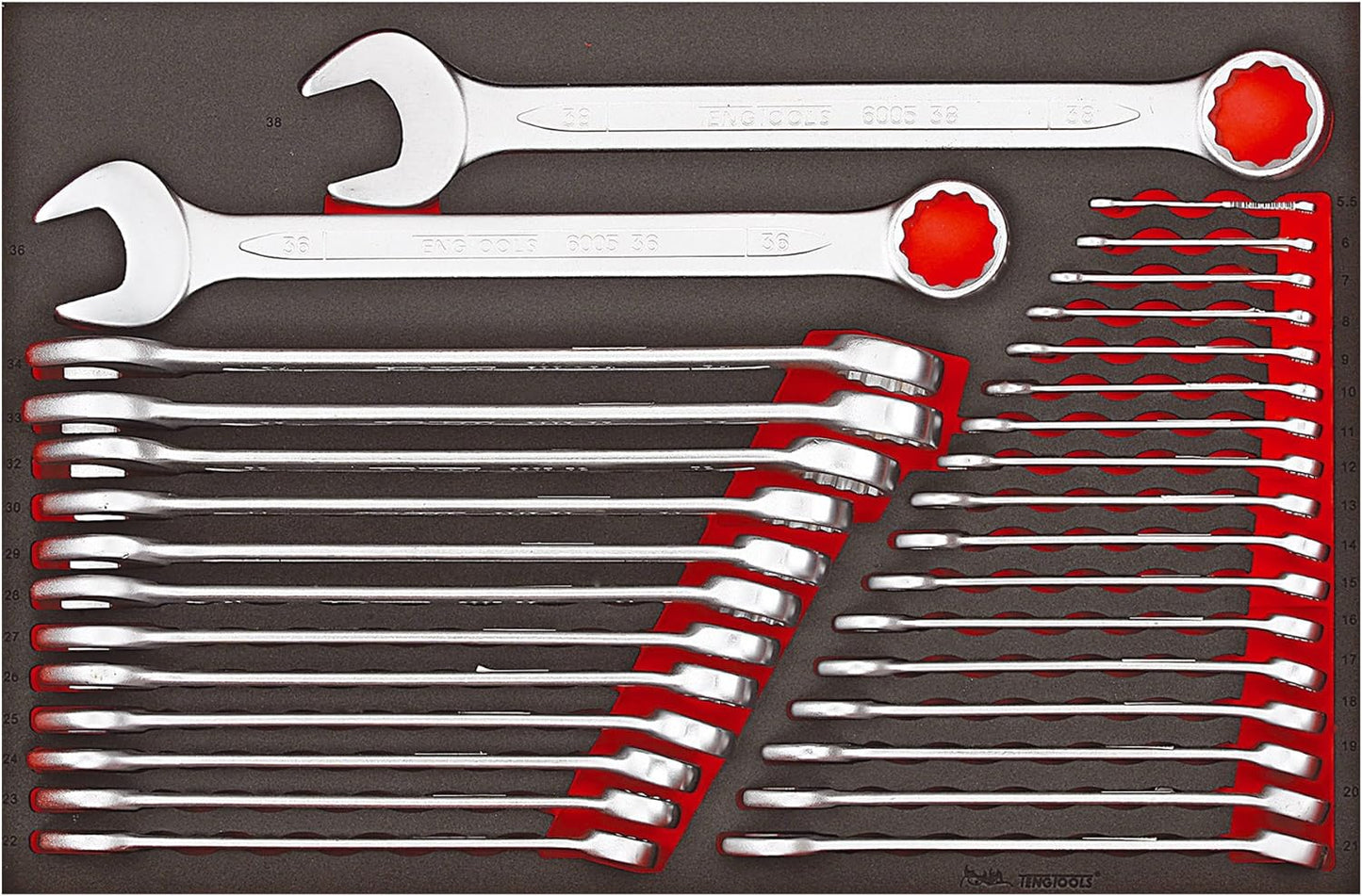 Kit ferramenta carro + baú EVA 530 PEÇAS TENGTOOLS
