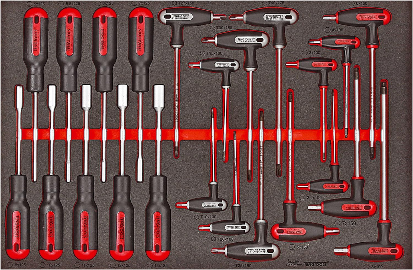 Kit ferramenta carro + baú EVA 530 PEÇAS TENGTOOLS