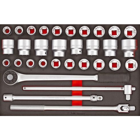 Kit ferramenta carro + baú EVA 530 PEÇAS TENGTOOLS