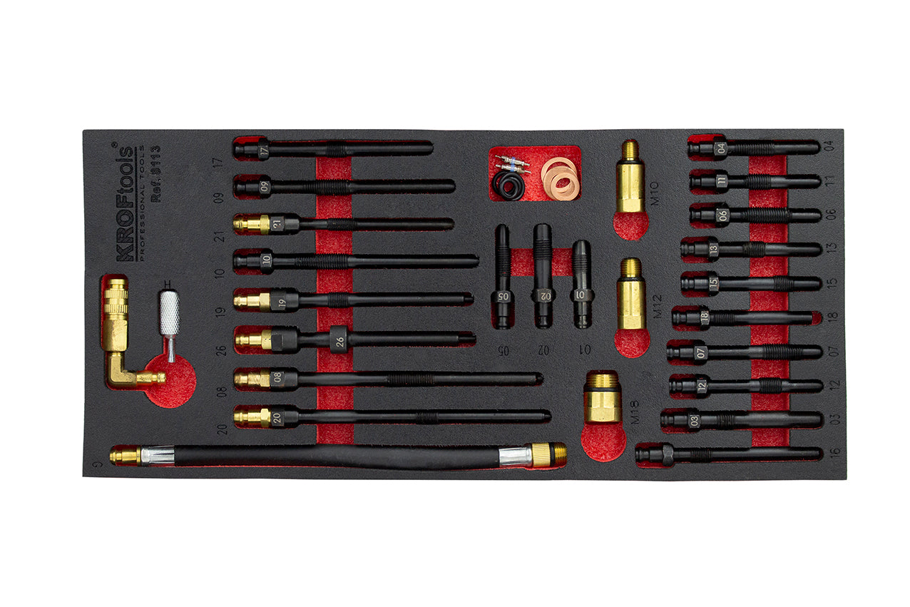 Kit adaptadores para testes de compressão e fugas 30PCS