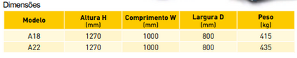 Compressor de parafuso 25HP/10BAR DEL'AIR