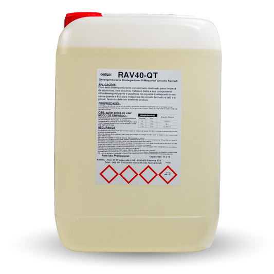 Desengordurante biodegradável anti-manchas RAV40-QT