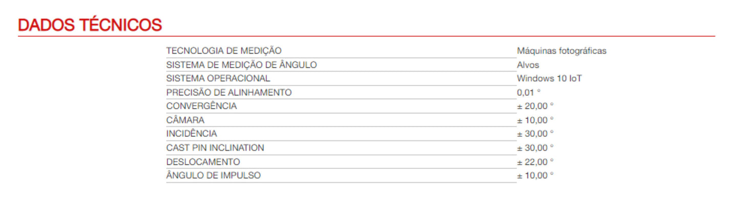 Máquina de alinhar direção TECO 920