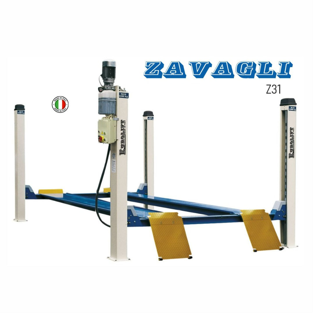 ZAVAGLI Elevador electrohidráulico 4 colunas Z31
